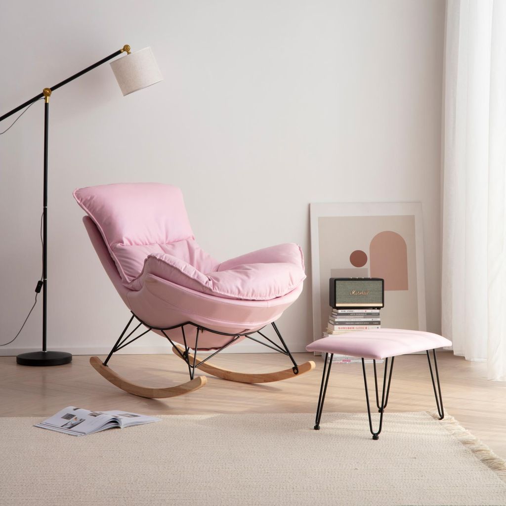 [Order] Ghế lười tôm hùm, ghế sofa đơn thư giãn nguyên khối bập bênh