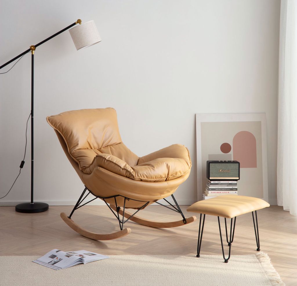 [Order] Ghế lười tôm hùm, ghế sofa đơn thư giãn nguyên khối bập bênh