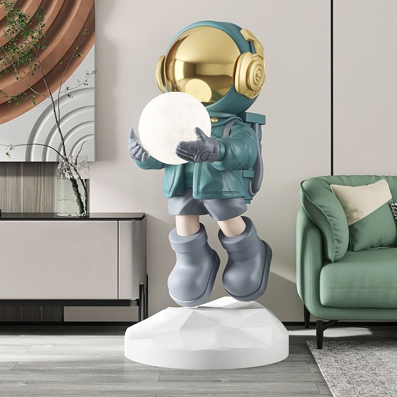[Order] Đồ decor - Tượng phi hành gia cầm đèn, có loa bluetooth