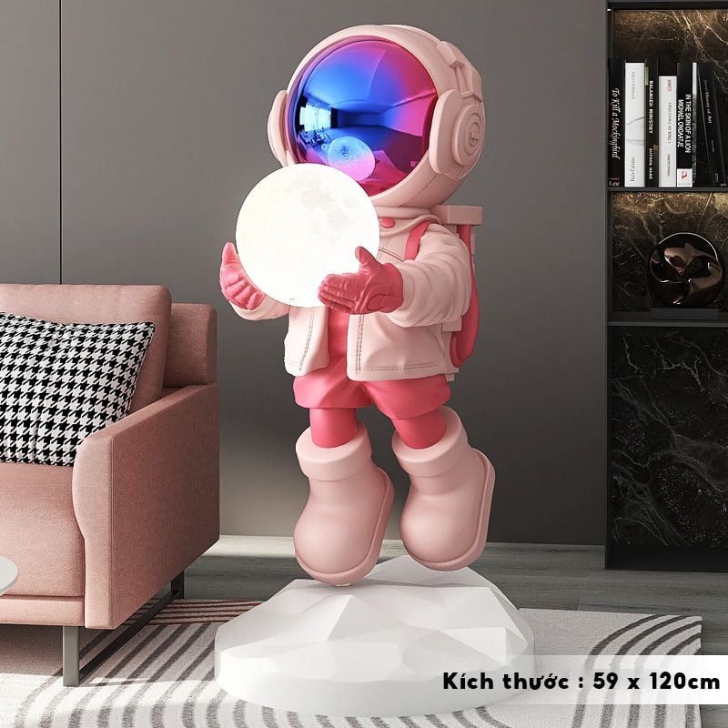 [Order] Đồ decor - Tượng phi hành gia cầm đèn, có loa bluetooth