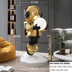 [Order] Đồ decor - Tượng phi hành gia cầm đèn, có loa bluetooth
