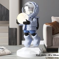 [Order] Đồ decor - Tượng phi hành gia cầm đèn, có loa bluetooth