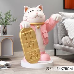 [Order] Tượng decor - mèo thần tài cầm khay