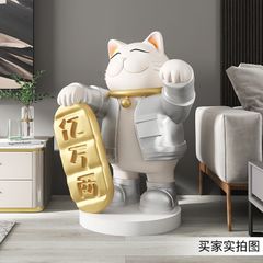 [Order] Tượng decor - mèo thần tài cầm khay