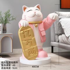 [Order] Tượng decor - mèo thần tài cầm khay