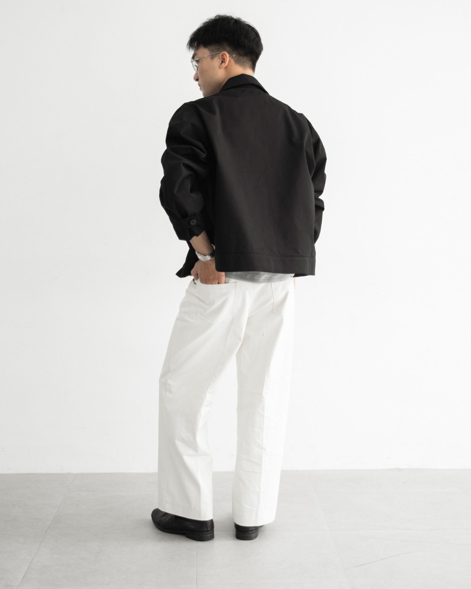 BEGINNING CROPPED JACKET | BLACK