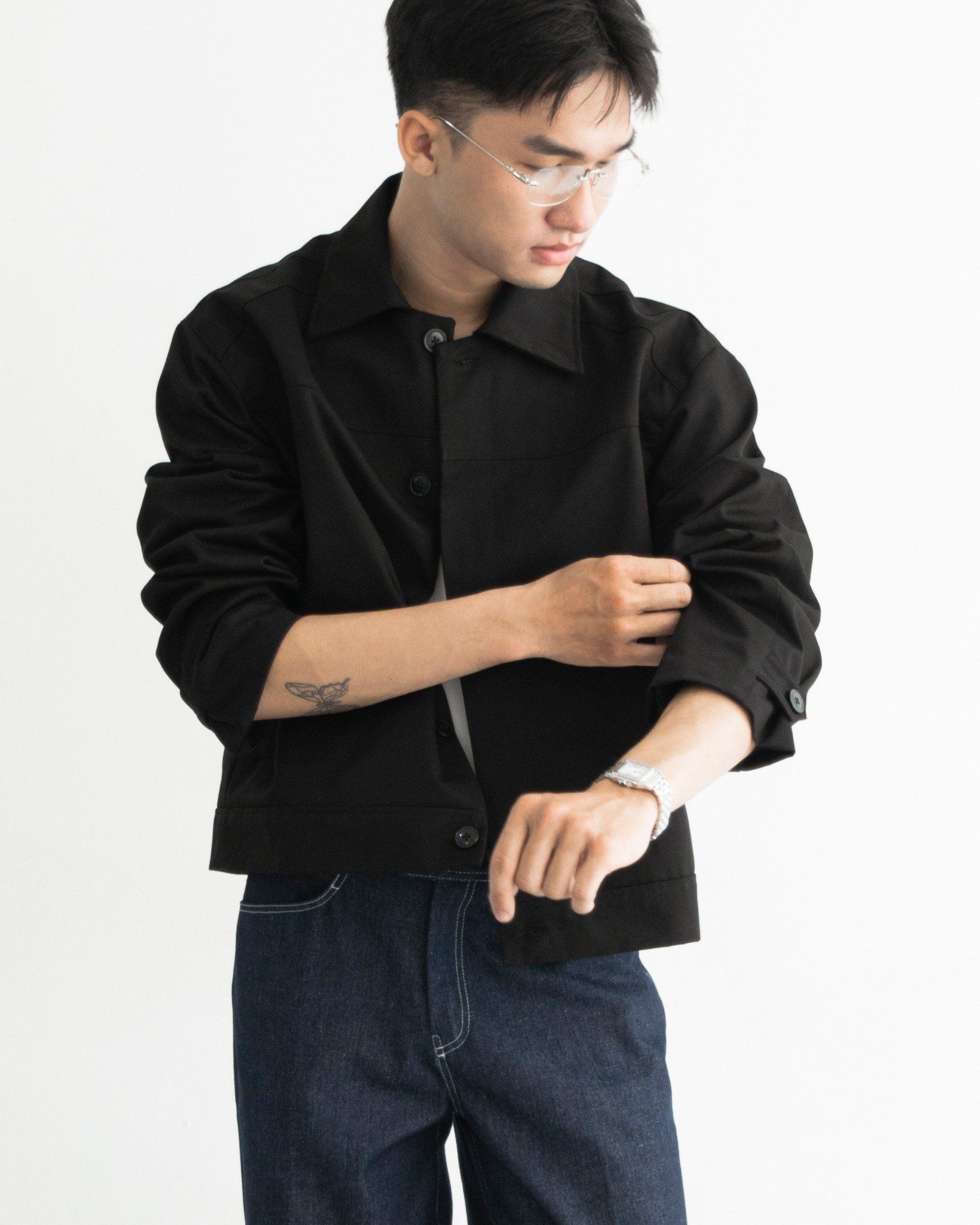 BEGINNING CROPPED JACKET | BLACK