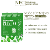  Nước súc miệng diệt khuẩn Phyto bạc hà Fresh & Natural Mouthwash - Hộp 20 gói 