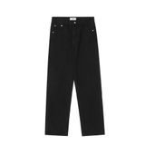 quần jean basic unisex DINO TWENTY SINCE 2020 màu tối cơ bản đen xám - 11KN 669J 