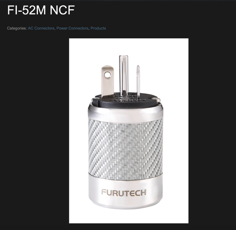  T1-01B Jack nguồn Furutech FI-52M NCF (R) - Jack nguồn đực (male) 