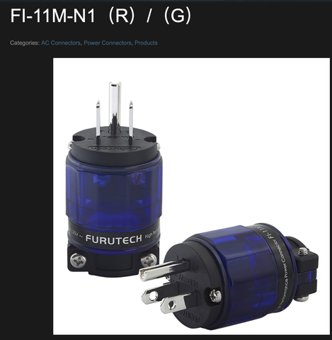  T1-02D Jack nguồn Furutech FI-11M (R) - FI-11 (R) RHODIUM 
