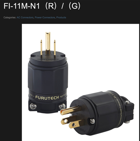  T1-02C Jack nguồn Furutech FI-11M (G) - FI-11 (G) GOLD 