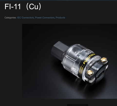  T1-02E Jack nguồn Furutech FI-11 (Cu) / FI-11M (Cu) 