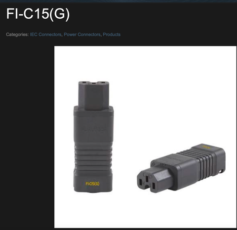  T1-03A​ Jack nguồn Furutech FI-C15(G) 24k gold 