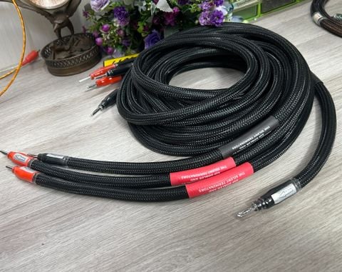  T12-03A​ Dây loa silicon đồng mạ bạc - Silver-plated copper conductor speaker cable 