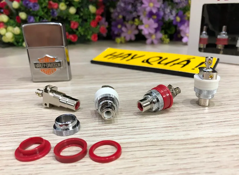  T5-02A Jack RCA Female GaoFei RHO02 - RCA Socket Connector 2/pcs - Hết hàng 