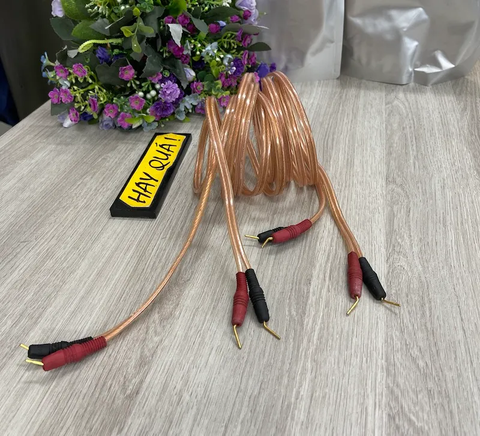  T12-07M​ (Hết hàng) Dây loa Monster XP cặp 2m - Thiết kế cho các dàn audio mini dàn âm thanh cổ 