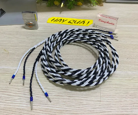  T12-07A​ Dây loa chủ lực DũngAudio - Dây loa teflon Đồng mạ Ni 
