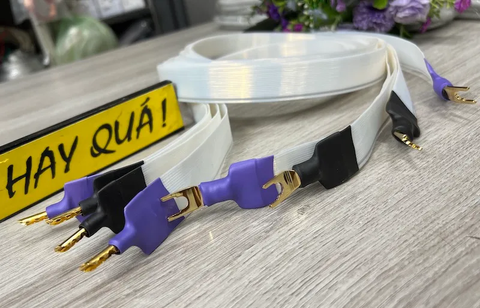  T12-03B​ Dây loa lụa 2XL - Flat Wire - Silver Plated Teflon Wire - Ultra flat speaker cable 