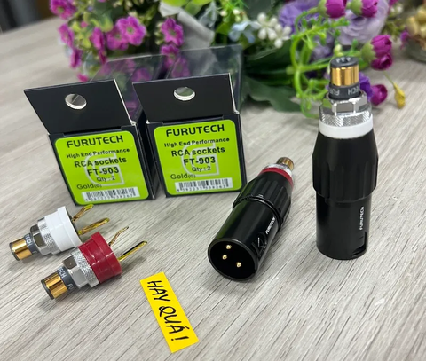  T6-23B​ Furutech Adaptor - Male XLR - Female RCA 