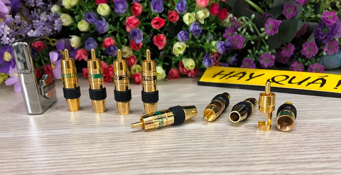  T5-08C Jack RCA XLO - Gold plated - Chuyên dùng máy vintage, đồ cổ 