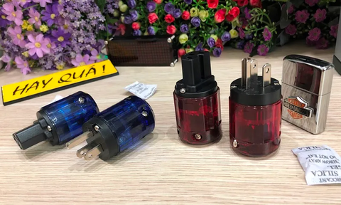  T14-10D Jack nguồn 3 chấu, tiêu chuẩn USA - Audiophile 