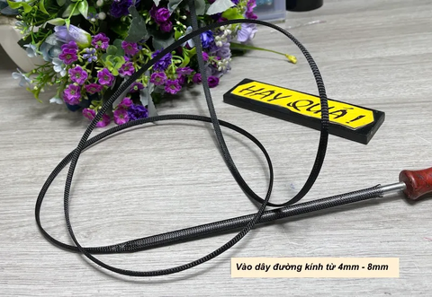  T6-07D​ Da rắn - Xác rắn - Ống gen lưới nylon luồn dây 