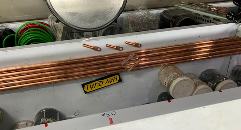  T10-21B (Hết hàng) Cây đồng đỏ - Dùng làm cọc xả mass cho dàn Audio 