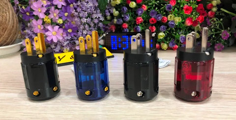  T14-10D Jack nguồn 3 chấu, tiêu chuẩn USA - Audiophile 