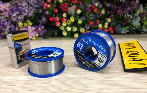  T17-01D (Hết hàng) Chì thiếc hàn cao cấp - Super Solder Wire Aswar 0.8mm Sn63% 250gm 
