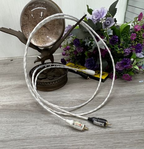 T11-07B​ Dây tín hiệu RCA teflon - Đồng mạ Bạc - Hết hàng 