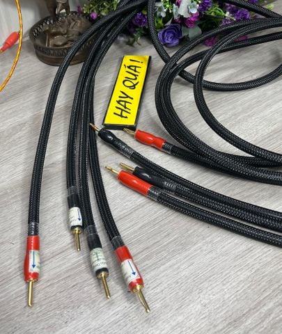  T12-03A​ (Hết hàng) Dây loa silicon đồng mạ bạc - Silver-plated copper conductor speaker cable 