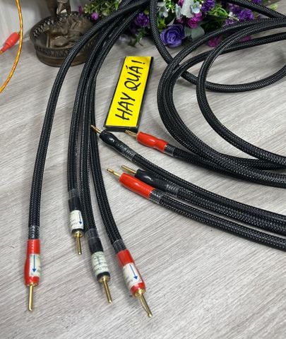  T12-03A​ Dây loa silicon đồng mạ bạc - Silver-plated copper conductor speaker cable 