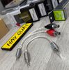 T6-20B​ Jack trung gian 3.5mm ra 2 RCA Female - Adaptor RCA cable - Stereo Male To Dual RCA Female Adaptor
