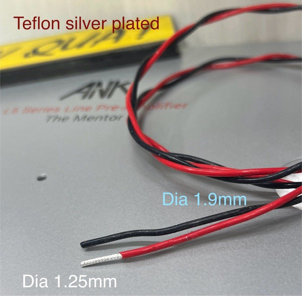 T10-02A Dây bạc - Teflon Silver Plated Copper Wire​