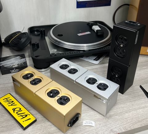  T15-12A5 Hộp ổ cắm điện đôi thành phẩm - Nhôm nguyên khối CNC - H60 