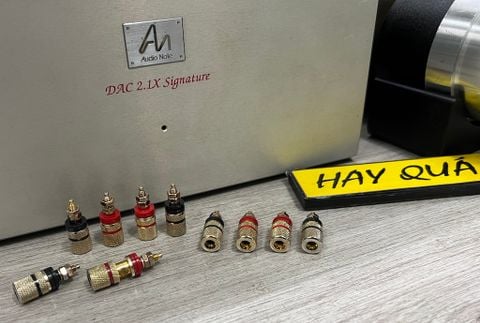  T6-03H Bộ 4 cái cọc loa xịn tháo máy - Speaker binding post 