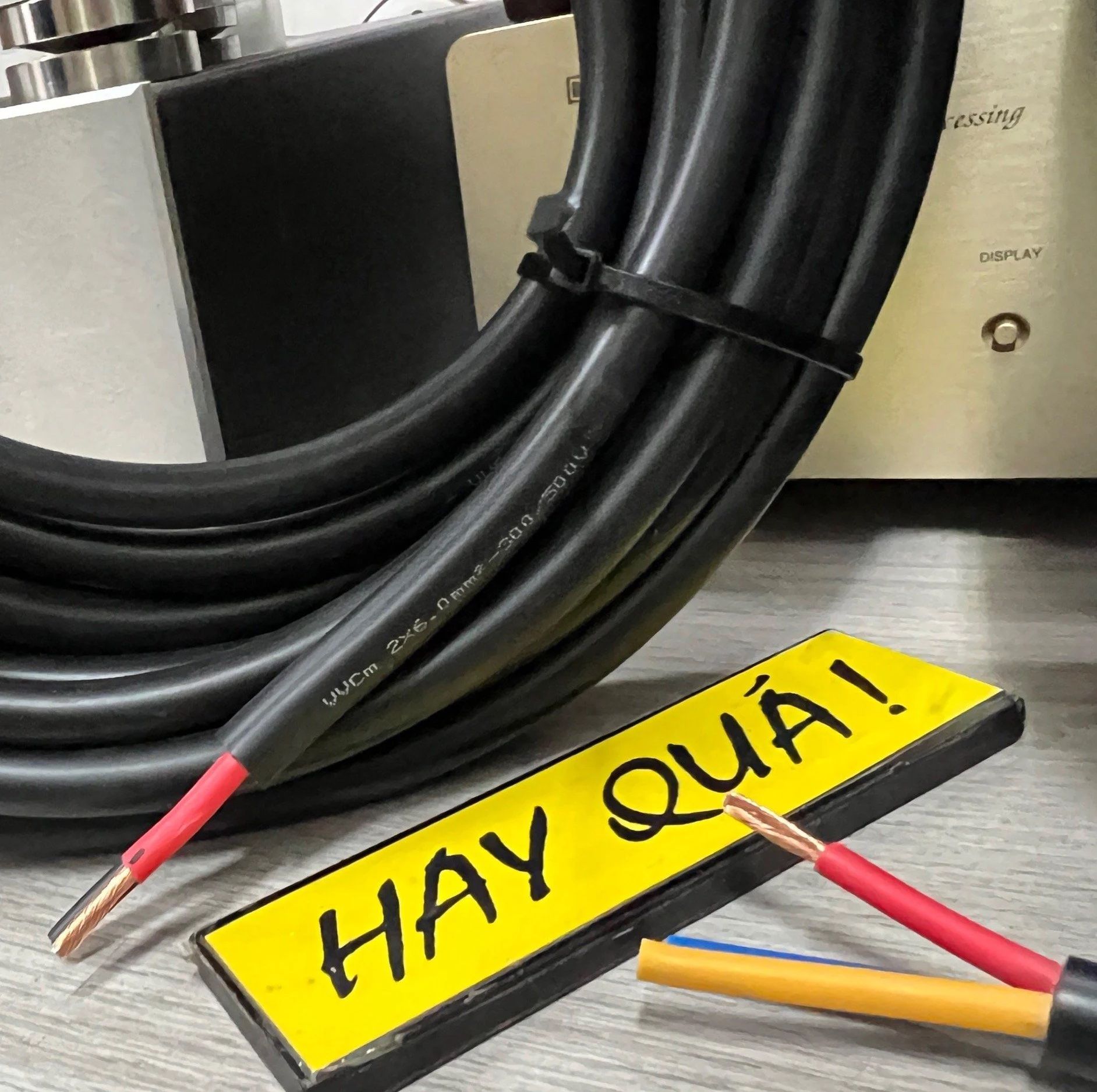 T10-16A​ Dây nguồn tổng audio  - Dây đồng Nhật lõi lớn 6mm2