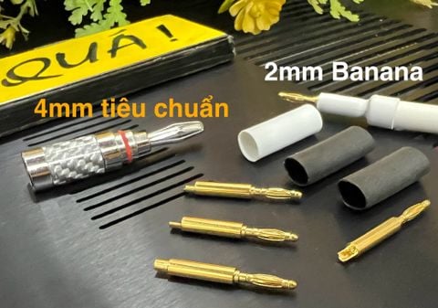  T6-05G Bắp chuối Mini 2mm AUDIOPHILE - 4pcs 