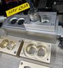 T14-01C Mặt đế nhôm ổ cắm điện anode dày 40mm có rãnh bọng