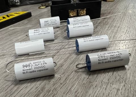  T9-10D2​ Tụ điện bạc Bevenbi 1uF - 250V Silver Foil Capacitor 