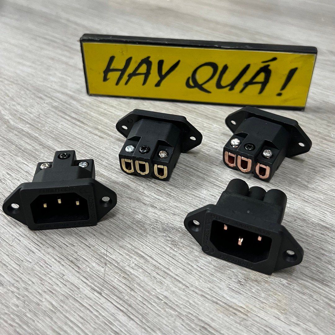 T14-12D​ Đuôi cắm nguồn tiêu chuẩn - Inlet Male Power Plug Socket AC