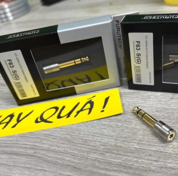 T1-09W Jack Adaptor Chuyển đổi Furutech F63-S (G) / (R) 6,3mm -> 3,5mm