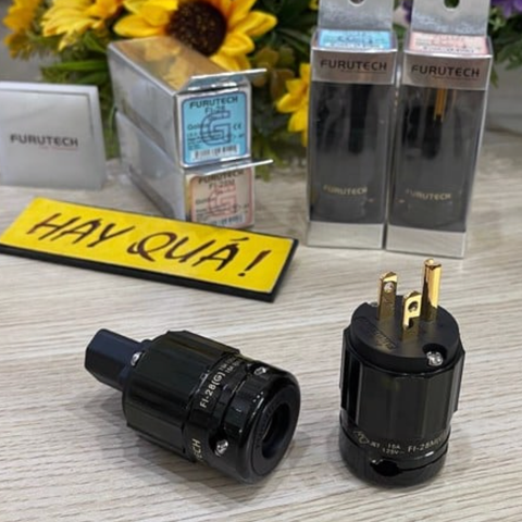  T1-02B​ Jack nguồn Furutech FI-28 (G) - FI-28M (G) - GOLD 