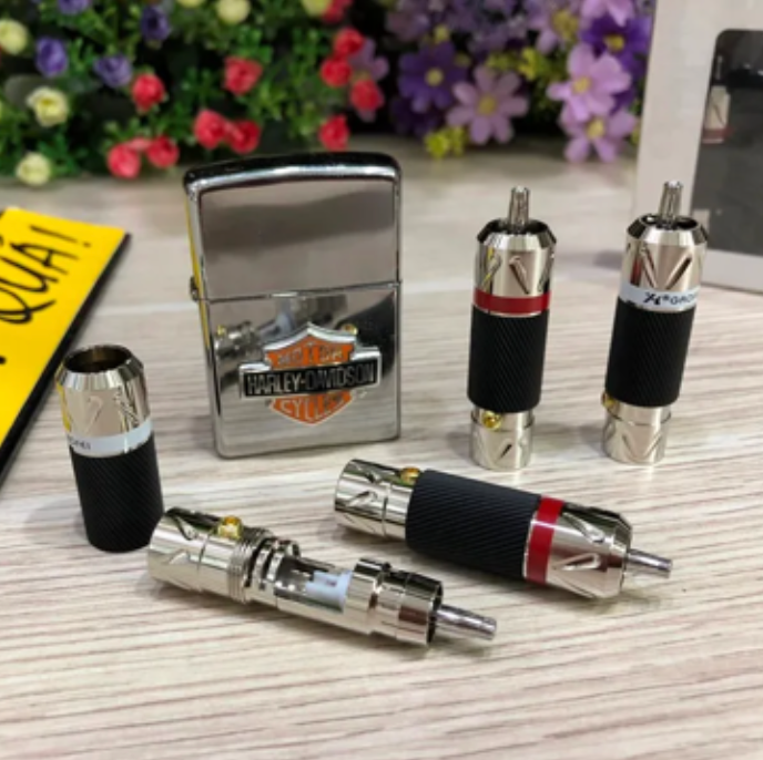 T5-01H​ Jack RCA Gaofei GF-RHO023R - Rhodium Plated RCA