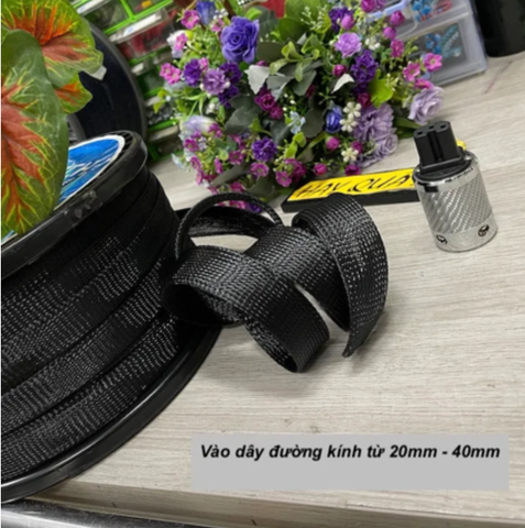  T6-07B​ Da rắn - Xác rắn - Ống gen lưới nylon luồn dây lớn - Hết hàng 