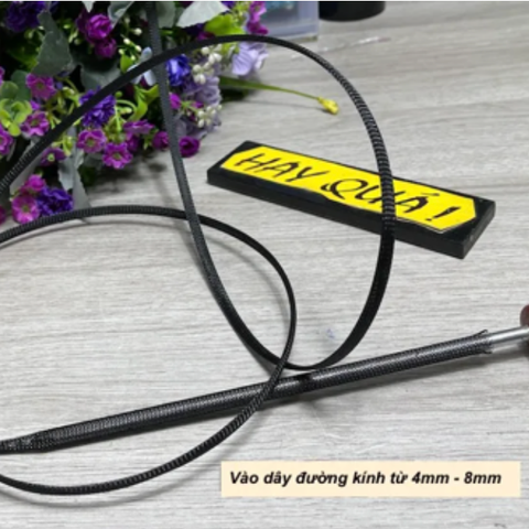  T6-07D​ Da rắn - Xác rắn - Ống gen lưới nylon luồn dây 