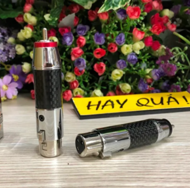 T6-22E2​ RCA to XLR carbon Adaptor - Audiophile