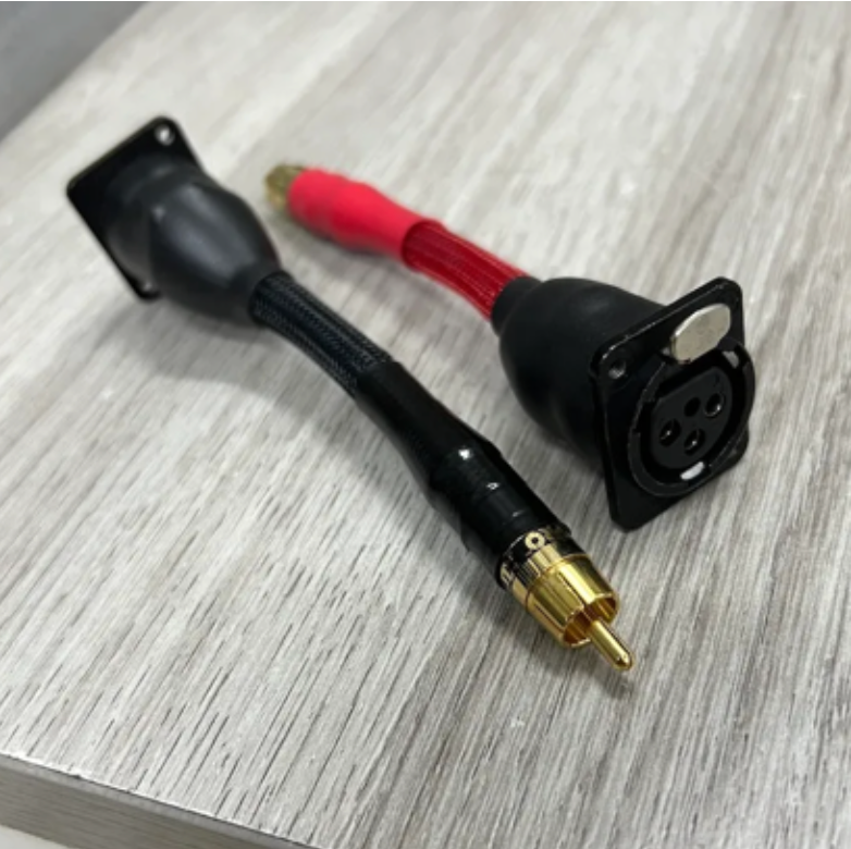 T6-22H​ Male XLR to Female RCA adaptor -  Female XLR to Female RCA adaptor