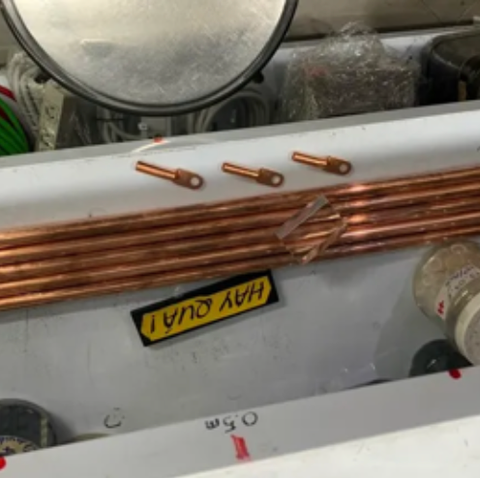  T10-21B (Hết hàng) Cây đồng đỏ - Dùng làm cọc xả mass cho dàn Audio 